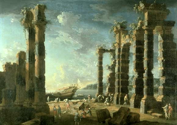 _Port_of_Ostia_in_Calm_Weather___oil_on_canvas_painting_by_Leonardo_Cocorante__1740s__Lowe_Art_Museum.jpg