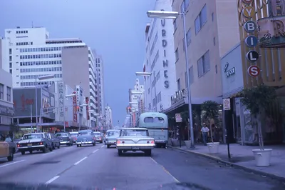 Flagler_Street_Downtown_Miami_Kodachrome_Slide_1962