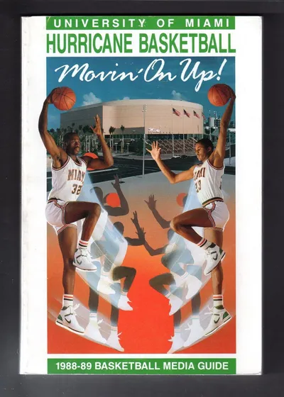 1988_-_1989_MIAMI_HURRICANES_MENS_BASKETBALL_MEDIA_PRESS_GUIDE_VG-EX_--_kylesportscards