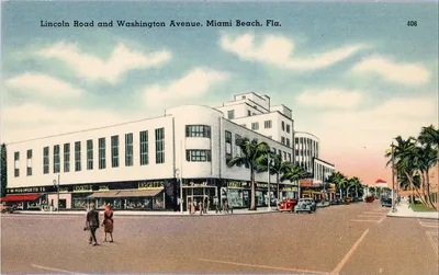 Woolworth_and_Liggetts_Rexall_Lincoln_Road_Miami_Beach_Vintage_Postcard