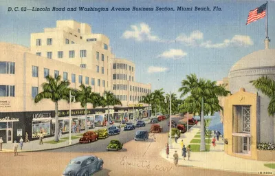 Lincoln_Road_And_Washington_Ave_Miami_Beach_Vintage_Postcard