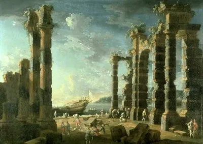 _Port_of_Ostia_in_Calm_Weather___oil_on_canvas_painting_by_Leonardo_Cocorante__1740s__Lowe_Art_Museum.jpg