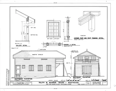 Ralph_M._Munroe_House__Boathouse__3485_Main_Highway__Coconut_Grove___Miami__Miami-Dade_County__FL_HABS_FLA_13-MIAM_32A-__sheet_2_of_3_.tif